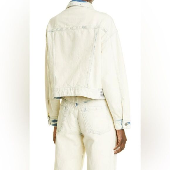 Oak & Acorn Everyday Dip Dye Denim Trucker Jacket Dipped Indigo Small NEW $390 - Picture 5 of 8